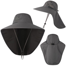Load image into Gallery viewer, Wide Brim Sun Hat with Neck Flap