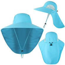 Load image into Gallery viewer, Wide Brim Sun Hat with Neck Flap