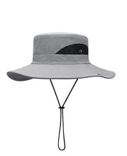 Load image into Gallery viewer, Fisherman Hat Fishing Sunscreen Breathable Outdoor Large Brim