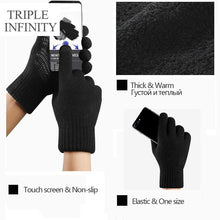 Load image into Gallery viewer, Winter Gloves For Men Thick Touch Screen Windproof