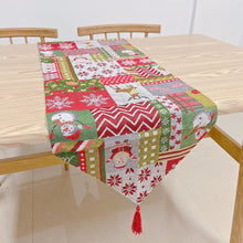 Load image into Gallery viewer, Christmas yarn-dyed table flag