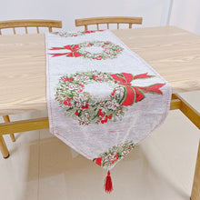 Load image into Gallery viewer, Christmas yarn-dyed table flag
