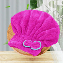 Load image into Gallery viewer, 2Pcs Microfibre Quick Hair Drying Bath Hat