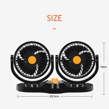 Load image into Gallery viewer, 12V/24V Mini Electric Car Fan