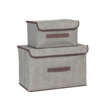 Load image into Gallery viewer, 2Pcs Fabric Storage Bins & Storage Box