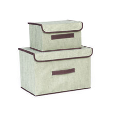 Load image into Gallery viewer, 2Pcs Fabric Storage Bins & Storage Box