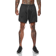 Load image into Gallery viewer, Men Sportswear Double-deck Running Shorts