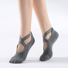 Load image into Gallery viewer, 3 Pair Yoga Socks for Women Non-Slip Grips & Straps