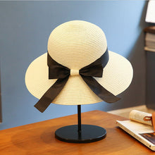 Load image into Gallery viewer, Womens Beach Sun Straw Hat