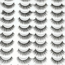 Load image into Gallery viewer, 20 Pair 3D Faux Mink Lashes Natural Fluffy False Eyelashes