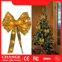 Load image into Gallery viewer, Christmas Decoration Bow Ribbon String Lights