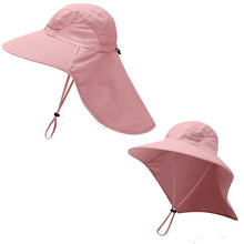Load image into Gallery viewer, Wide Brim Sun Hat with Neck Flap