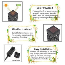 Load image into Gallery viewer, 2 Pack Garden Lights Waterproof LED Solar Garden Lights Outdoor Lawn Light