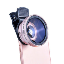 Load image into Gallery viewer, 2 IN 1 Lens Universal Clip 37mm Mobile Phone Lens Professional For iPhone Android