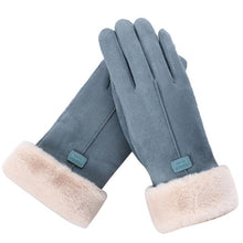 Load image into Gallery viewer, Women Furry Warm Mitts Gloves