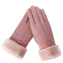 Load image into Gallery viewer, Women Furry Warm Mitts Gloves
