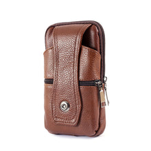 Load image into Gallery viewer, Fashion Men PU Leather Waist Bag, Multifunction Fanny Pack, Large Capacity Belt Bag