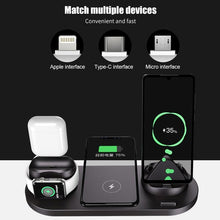 Load image into Gallery viewer, 6 in 1 Wireless Charger Dock Station