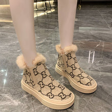 Load image into Gallery viewer, Autumn Winter Leopard Snow Boots