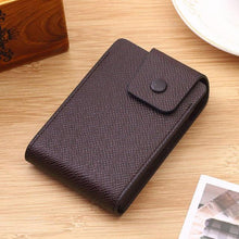 Load image into Gallery viewer, Unisex PU Leather Business ID Credit Card Wallet Holder