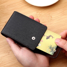 Load image into Gallery viewer, Unisex PU Leather Business ID Credit Card Wallet Holder