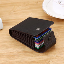 Load image into Gallery viewer, Unisex PU Leather Business ID Credit Card Wallet Holder