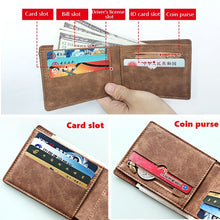 Load image into Gallery viewer, 2 Pcs New Design Top Men Thin Wallet
