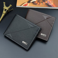 Load image into Gallery viewer, New Men's PU Short Multi-card Coin Purse Fashion Casual Wallet