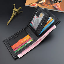 Load image into Gallery viewer, New Men's PU Short Multi-card Coin Purse Fashion Casual Wallet