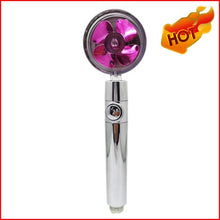 Load image into Gallery viewer, Shower Head Water Saving Flow 360 Degrees Rotating With Small Fan
