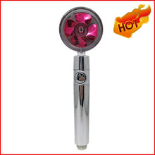 Load image into Gallery viewer, Shower Head Water Saving Flow 360 Degrees Rotating With Small Fan
