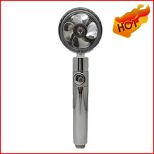 Load image into Gallery viewer, Shower Head Water Saving Flow 360 Degrees Rotating With Small Fan