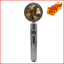 Load image into Gallery viewer, Shower Head Water Saving Flow 360 Degrees Rotating With Small Fan