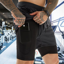 Load image into Gallery viewer, Men Sportswear Double-deck Running Shorts