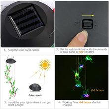 Load image into Gallery viewer, Color Changing Led Mobile Hummingbird Solar Lights