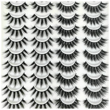 Load image into Gallery viewer, 20 Pair 3D Faux Mink Lashes Natural Fluffy False Eyelashes