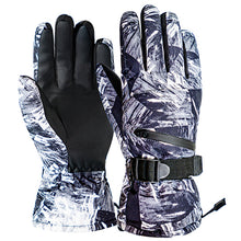 Load image into Gallery viewer, Unisex PU Leather Non-slip Touch Screen Waterproof Motorcycle Cycling Fleece Warm Snow Gloves