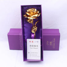Load image into Gallery viewer, 24K Gold Foil Rose Flower Creative Gift Emulated Flower