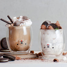 Load image into Gallery viewer, 250ml Cute Animal Glass Cup Creative Double-layer Water Glass