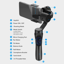 Load image into Gallery viewer, 3 Axis gimbal Handheld