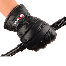 Load image into Gallery viewer, Mens PU Leather Winter Warm Mittens Outdoor Windproof Gloves