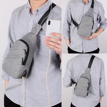 Load image into Gallery viewer, USB Charging Shoulder Bag