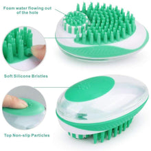 Load image into Gallery viewer, 2 in 1 Silicone Pet Dog Bath Brush Massage Comb Cleaning Tool