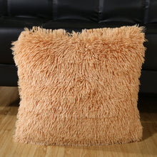 Load image into Gallery viewer, 43*43cm Plush Furry Cushion Cover Throw Pillow Case Home Bed Room Sofa Decor