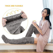 Load image into Gallery viewer, Over Knee High Fuzzy Socks