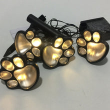 Load image into Gallery viewer, 4pcs LED Solar Light Outdoor Street Light Solar Cat Animal Paw Print Light