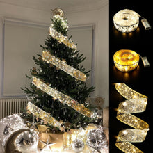 Load image into Gallery viewer, 50 LED 5M Double Layer Fairy Lights Strings Christmas Ribbon Bows