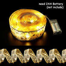 Load image into Gallery viewer, 50 LED 5M Double Layer Fairy Lights Strings Christmas Ribbon Bows
