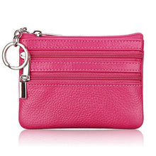 Load image into Gallery viewer, New Men/Women's Soft Pu Leather Wallet Card Coin Key Holder Zipper Purse