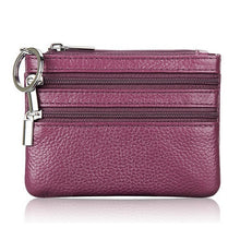 Load image into Gallery viewer, New Men/Women's Soft Pu Leather Wallet Card Coin Key Holder Zipper Purse